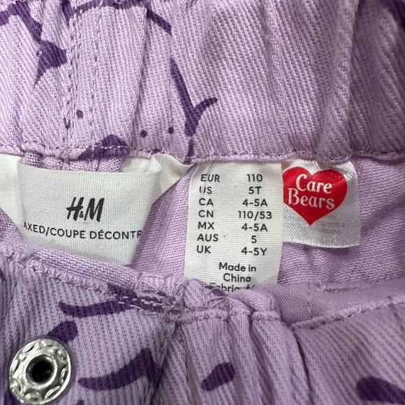 H&M x Care Bears Purple Toddler Jeans (5T) - Picture 2 of 3